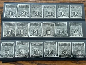 PN1-18 Postal Notes F-VF MNH Full Set - Picture 1 of 1