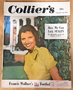 1950 SEPTEMBER 16 COLLIER'S MAGAZINE - Stalin - Francis Wallace - Bill Veeck - Picture 1 of 4