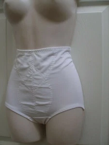 Faja braguita mediana para mujer Bobbie Brooks blanca tela elástica ligera nueva  - Imagen 1 de 7