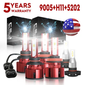 For Chevy Colorado 2015-2022 6X Z4B LED Headlight High Low Beam Fog Light Bulbs - Imagen 1 de 14