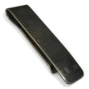Tiffany & Co CHECKERED Sterling Silver Monogrammed Money Clip - Picture 1 of 7