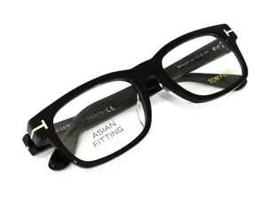 Tom Ford TF5432-F 001 Black Plastic Asian Fitting Eyeglasses Frame 52-18-145 - Picture 1 of 2
