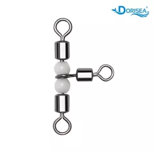 3-Way Fishing Swivel T-Turn Connector Swivels Bass Luminous Beads 20-200 Pcs - Bild 1 von 16