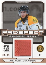 2014-15 ITG Draft Prospects Jerseys Bronze #PGU3 Anthony DeAngelo /45