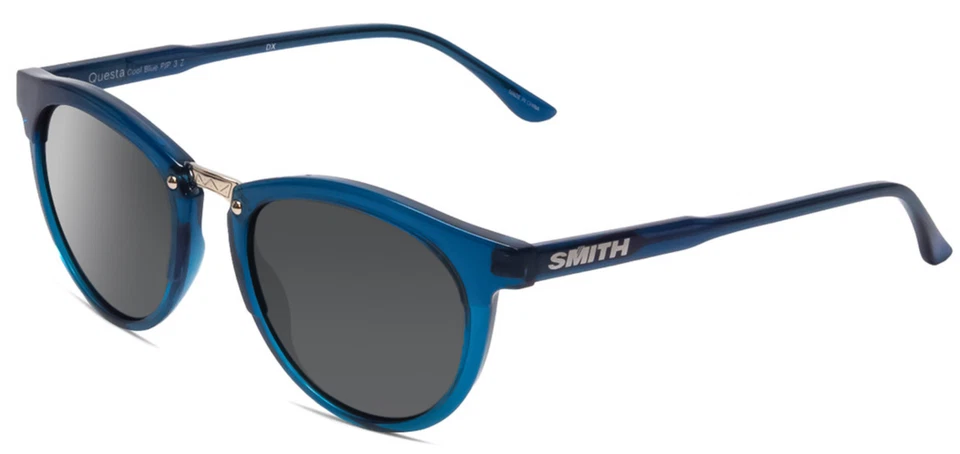全新 Smith Questa 太阳镜-酷蓝色-灰色偏光镜片 — 第 1/1 张图片