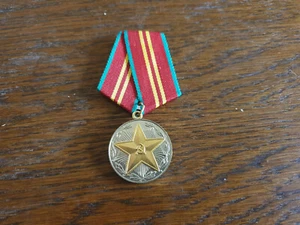 Russia USSR "For 15 Years Impeccable Service" Silver Medal - Picture 1 of 2