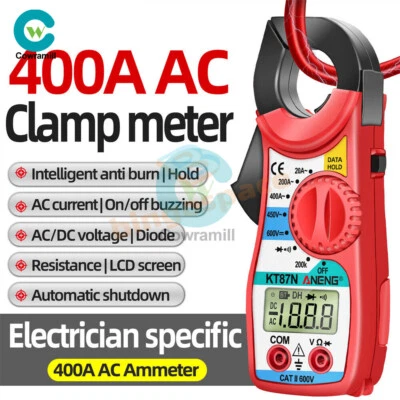ANENG KT87N DC/AC450V Mini Digital Stromzange Digital Multimeter 400A Strom. - Bild 1 von 4
