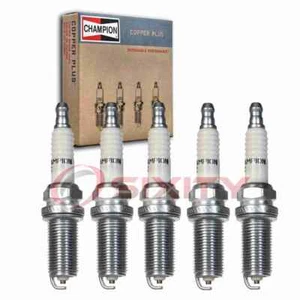 5 pc Champion Copper Plus Spark Plugs for 2004-2011 Volvo S40 2.4L 2.5L L5 ak - Picture 1 of 5