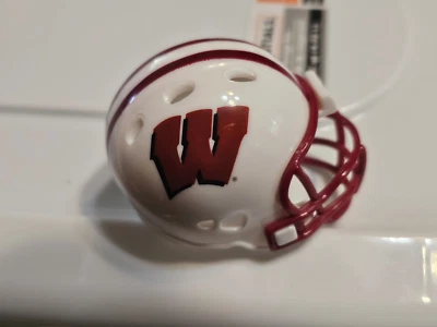 WISCONSIN BADGERS BIG 10 #2124 POCKET PRO FOOTBALL HELMET RIDDELL - Image 1 of 4