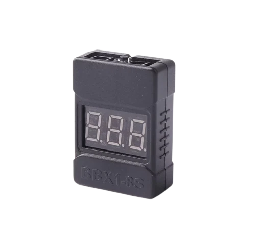 SpeedTek RC H.C. 1-8S Lipo Battery Voltage Meter w/ Prog. Buzzer Alarm (Black) - Image 1 of 1