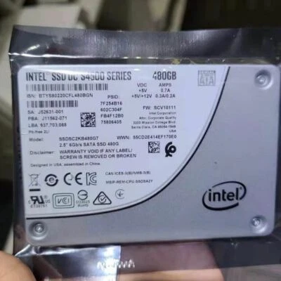480GB Intel DC S4500 Series SSD SSDSC2KB480G7 2.5" SATA3 Solid State Drive TLC - Image 1 of 2