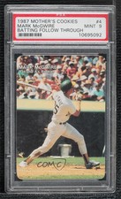 1987 Mother's Cookies Mark McGwire Food Issue Mark McGwire #4 PSA 9 MINT