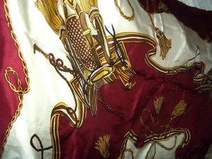 VTG.RARE AXE MOD PARIS SILK SCARF EQUESTRIAN STYLE- PRE-OWNED 34x34 HAND ROLLED - Picture 1 of 19