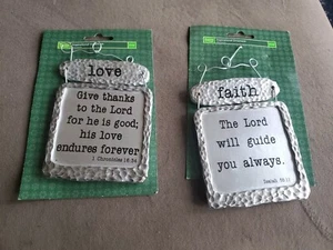 (2) Weihnachten Inspirierend Ornament Urlaub Keramik Dekorationen Liebe & Glaube - Bild 1 von 7