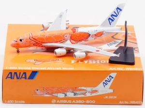 AIRBUS A380-841 ALL NIPPON AIRWAYS REG: JA383A CON SOPORTE - MODELOS WB WB4033 1/400 - Imagen 1 de 6
