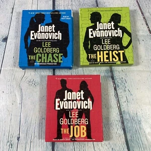 Janet Evanovich Audiobook Fox O'Hare The Job - The Heist - The Chase 21 CDs - Picture 1 of 8