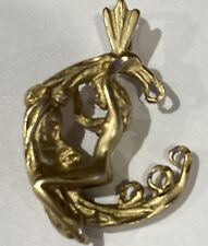 MICHAEL ANTHONY 14k Solid Gold Nude Lady Moon Rider Pendant/Charm SOLID 4 GRAMS