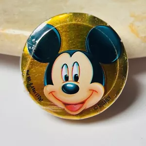 New Vintage Mickey Mouse Small Tin Sealed Fruit Hard Candy Disney Theme Park - Picture 1 of 3