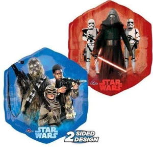 STAR WARS BALLOON 23"/58cm STAR WARS THE FORCE AWAKENS ANAGRAM HEXAGONAL BALLOON - Picture 1 of 6