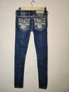 Pantalones de mezclilla ajustados Rock Revival Celinda talla 25 26x32 Q197 - Imagen 1 de 7