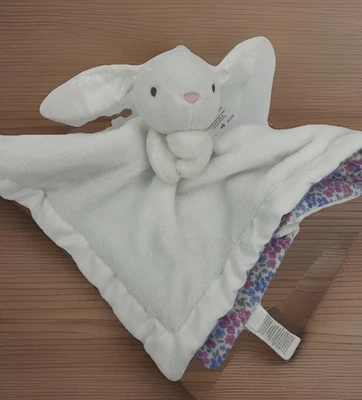 Carter's Just One You белый кролик розовый синий цветочный безопасности одеяло милый новый - Изображение 1 из 4