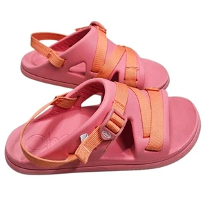 Chaco Kids Junior Size 4 Pink Orange Adjustable Strap Water Sandals Outdoor - Picture 1 of 11