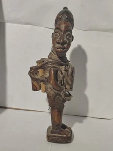 Antike afrikanische Bakongo Nkisi Nkondi Statue Nagel Fetisch Kongo Afrika Figur Holz - Bild 1 von 13