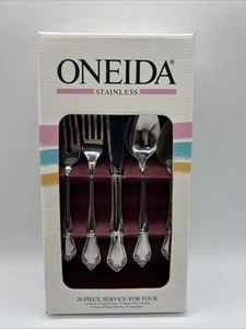 NUOVO in scatola Oneida inox AMADEUS 20 pezzi servizio per 4 posate - Foto 1 di 7