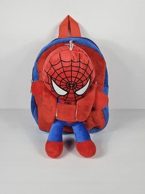 Spiderman Mini Backpack Kids 3D Removable Plush Window Hang Anime - Image 1 of 4