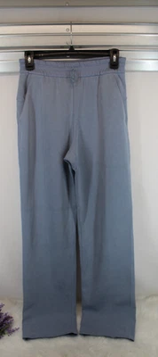 LULULEMON TALLA 4 SOFTSTREME PANTALÓN DE TIRO ALTO PIERNA ANCHA NUEVO SIN ETIQUETAS AZUL BELGA - D13 Foto 1 de 4