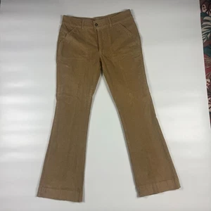 Carhartt Bootcut Pants Womens 10/32 Brown Corduroy Stretch Mid Rise Regular Fit - Picture 1 of 11