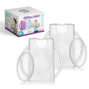 2-in-1 Baby Food Pouch & Juice Box Holder (2-pack) - No-Squeeze, Food-Safe Co... - Picture 1 of 9