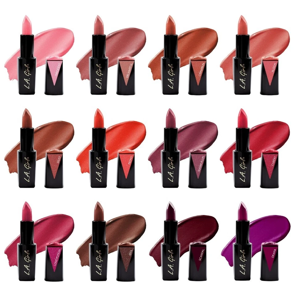 LA Girl Lip Attraction Lipstick With Glossy & Shimmer Finish (All Colours) - Image 1 of 1
