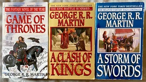 Lot of 3 Game of Thrones Books 1-3 * Character Covers* George RR Martin * PB 1st - Picture 1 of 6