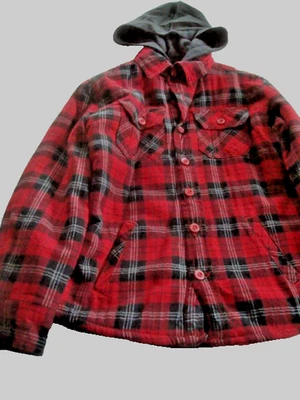 Abrigo a cuadros rojo para niños talla 8 NUEVO Foto 1 de 3