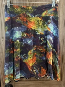 Salaam Womens Multi Colored Elastic Waist Stretchy Skirt Size S - Picture 1 of 6