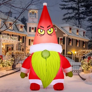 6 FT Christmas Inflatables Gnomes Outdoor Decorations Christmas Blow up with ... - Bild 1 von 6
