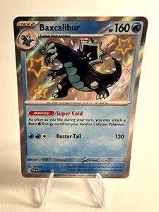 Pokemon Espinodon / Baxcalibur (PAF 130) EN Shiny Rare Exc.-NM - Picture 1 of 2