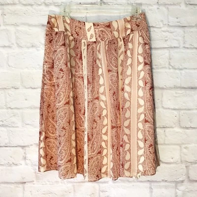 Nueva Falda Pequeña ANN TAYLOR Para Mujer 8P Floral Completa Gasa Rosa Rubor Rosa 8 Foto 1 de 4