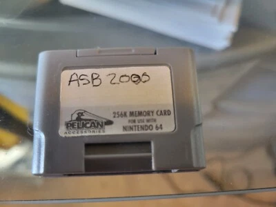 Pelican Memory Card for Nintendo 64 256k Untested - Image 1 of 2