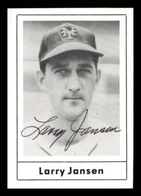 Larry Jansen 1978 Grand Slam authentic autographed card Giants - Image 1 of 2