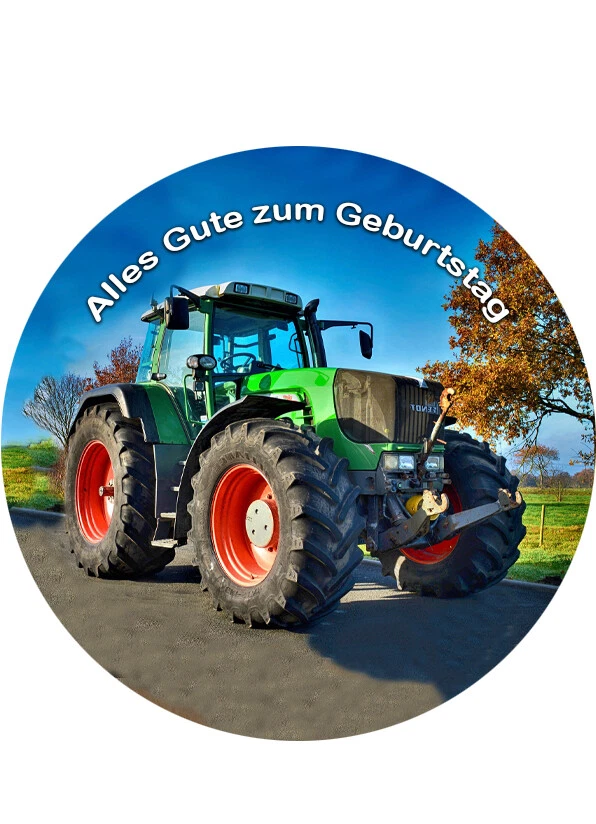 Tortenaufleger mit Namen, Trecker, Traktor, Super Qualität - Bild 1 von 1