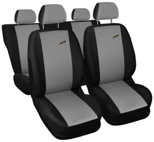 Seat covers fit Vauxhall Astra F G H J K FULL SET black / grey - Picture 1 of 3