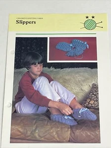 Slippers Children's Knitting Pattern - Picture 1 of 4