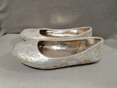 Cupcake Couture Cristal 531344 Size 2 Girls Round Toe Flats Glitter Ballet Shoes - Image 1 of 4