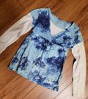 Girls' Size 10 Blue/White Long Sleeve Top from Justice