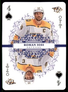 2022-23 UD O-Pee-Chee OPC Playing Cards #4-SPADES Roman Josi