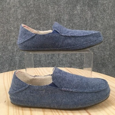 Zapatilla Olukai para mujer 6 Nohea Hulu sin cordones azul cómoda informal baja plana Foto 1 de 4