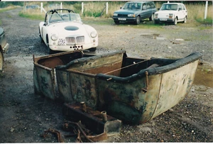 Vintage 1916 Buick 4 Seat Sedan Body Photograph UK Antique Rusty Relic Car Find - Picture 1 of 2