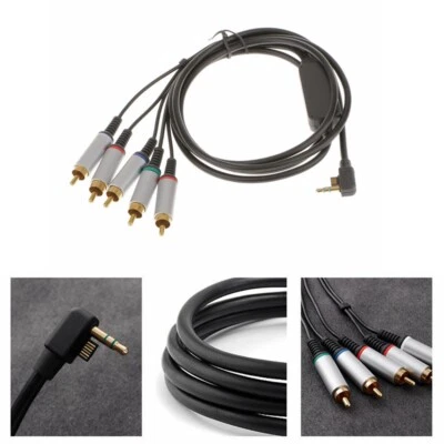 Black Component AV Audio Video TV Cord Cable fit for PSP 2000 3000 - Image 1 of 4